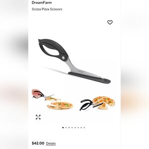 DreamFarm Scizza Pizza Scissors. Stainless-Steel. New In Original Box.